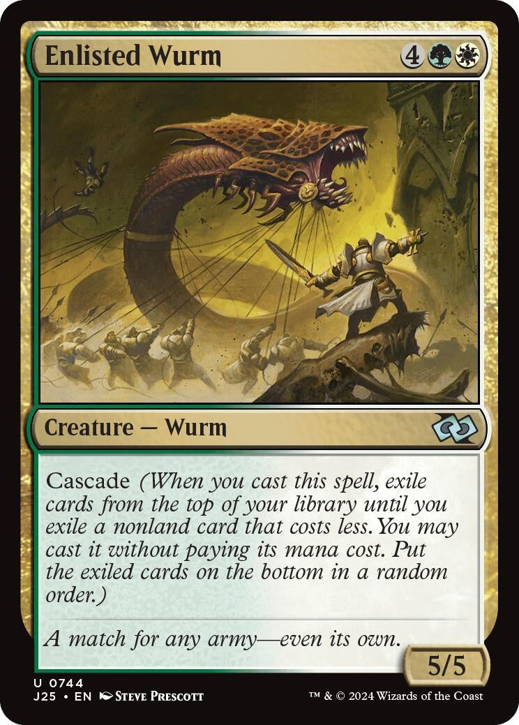 Image for Enlisted Wurm (744) (J25) - Magic: The Gathering