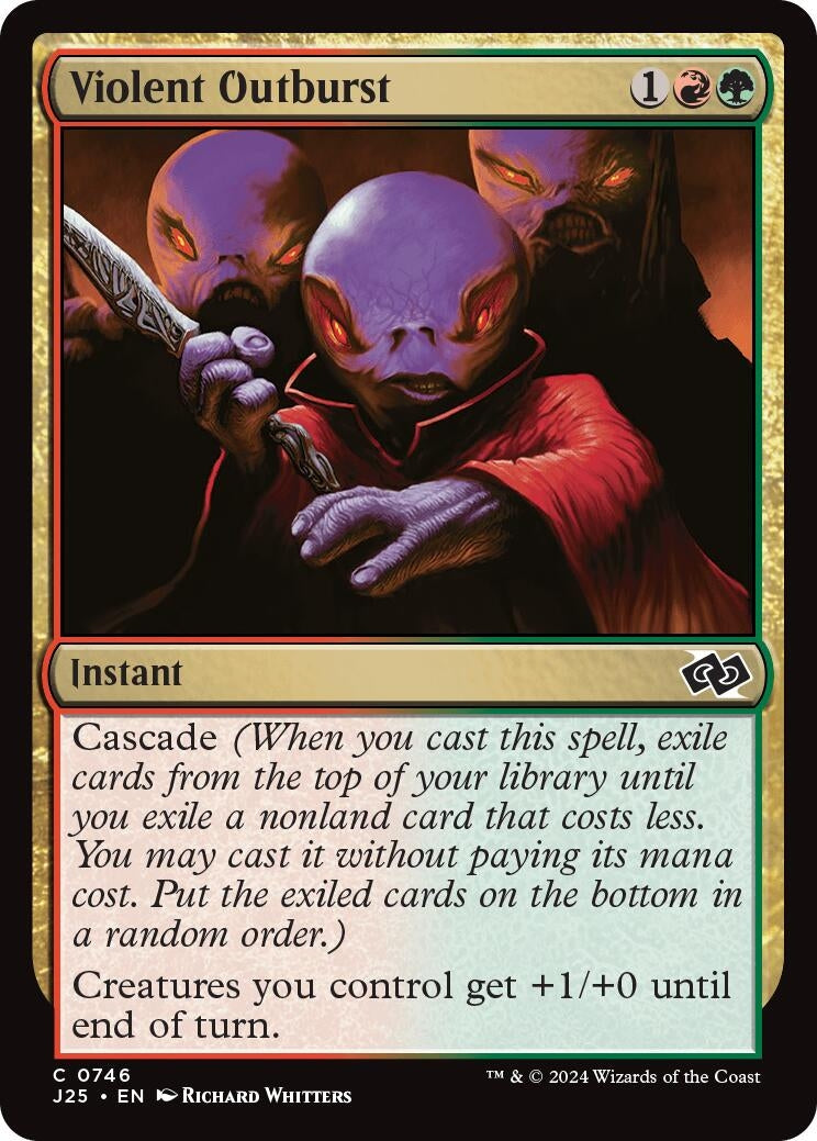 Image for Violent Outburst (746) (J25) - Magic: The Gathering