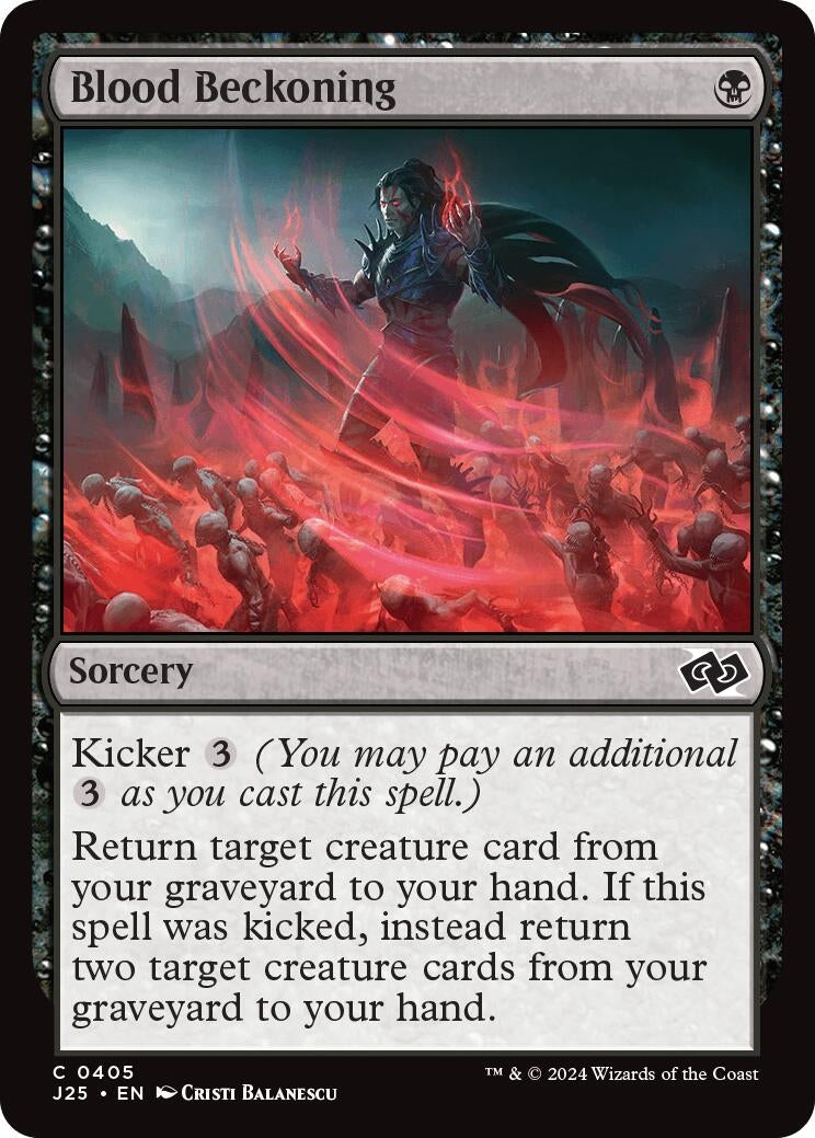 Image for Blood Beckoning (405) (J25) - Magic: The Gathering