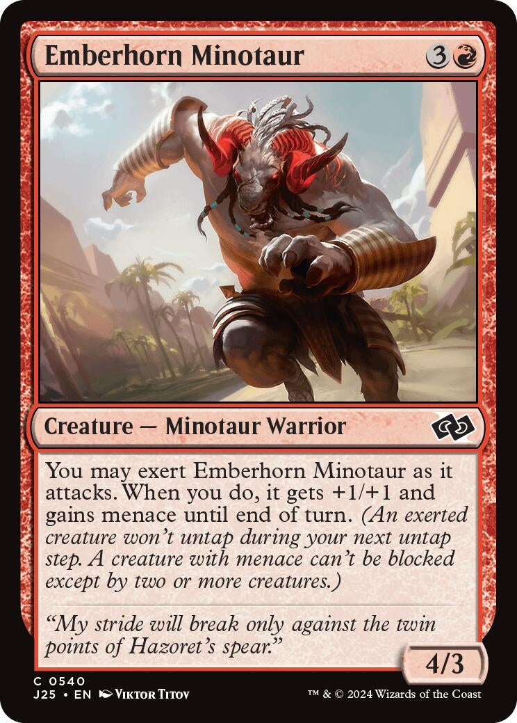 Image for Emberhorn Minotaur (540) (J25) - Magic: The Gathering