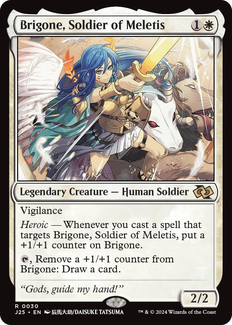 Image for Brigone, Soldier of Meletis (Anime) (30) (J25) - Magic: The Gathering