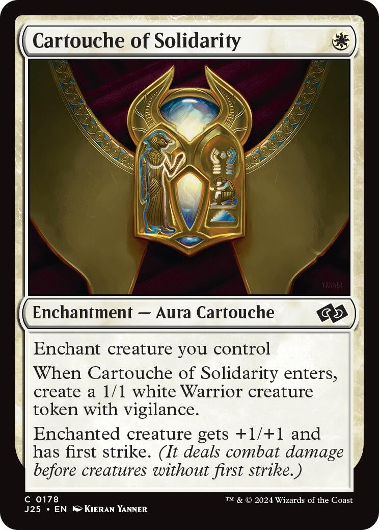Image for Cartouche of Solidarity (178) (J25) - Magic: The Gathering