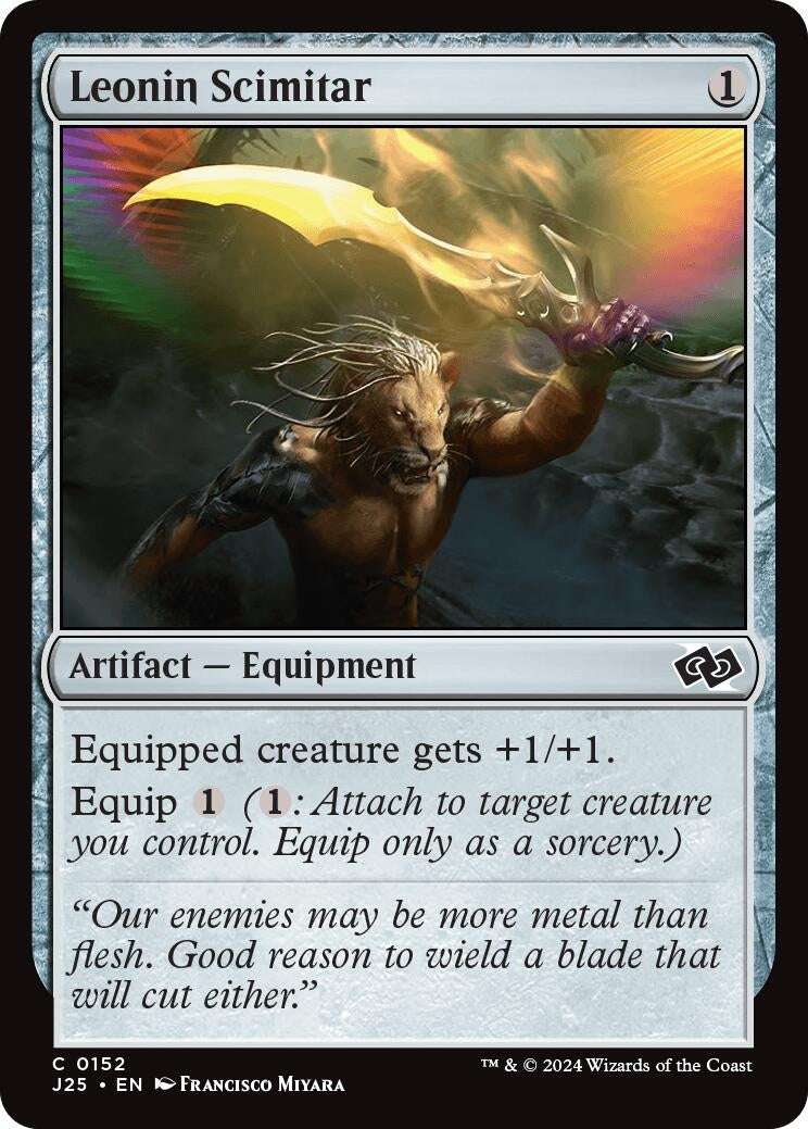 Image for Leonin Scimitar (152) (J25) - Magic: The Gathering