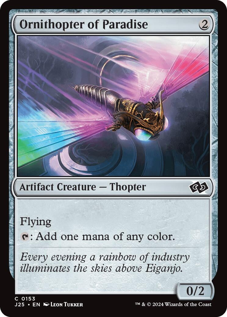 Image for Ornithopter of Paradise (153) (J25) - Magic: The Gathering