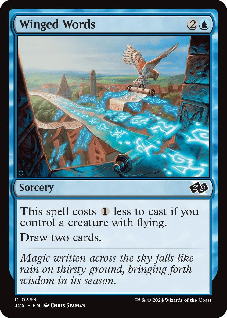 Image for Winged Words (393) (J25) - Magic: The Gathering