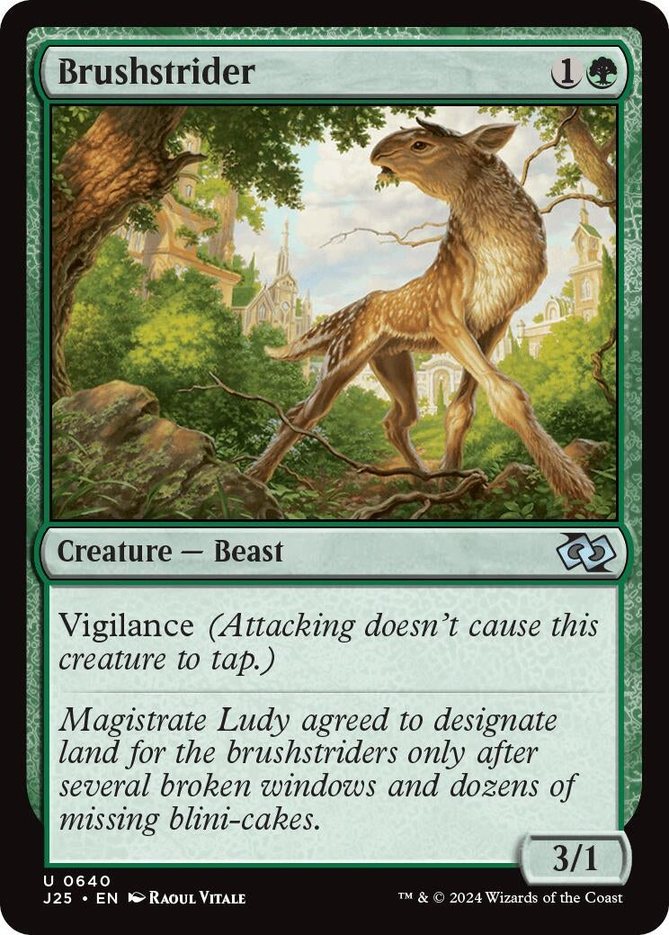 Image for Brushstrider (640) (J25) - Magic: The Gathering