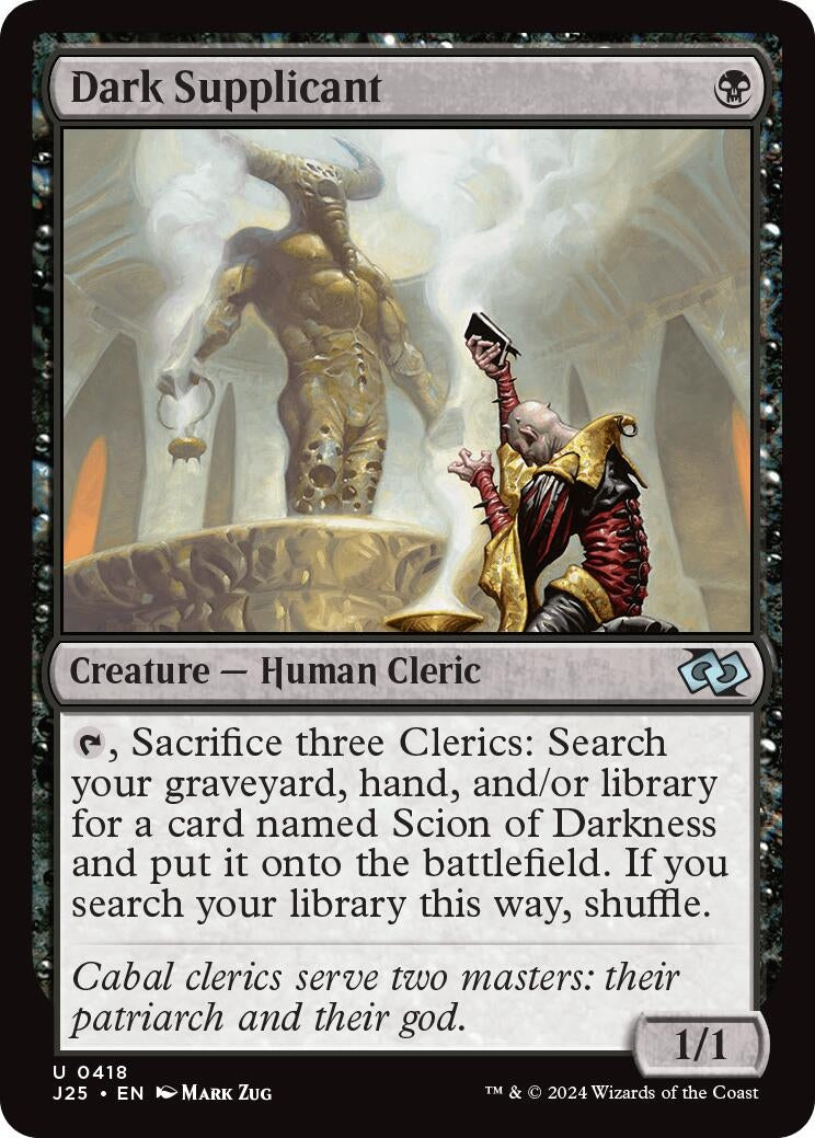 Image for Dark Supplicant (418) (J25) - Magic: The Gathering