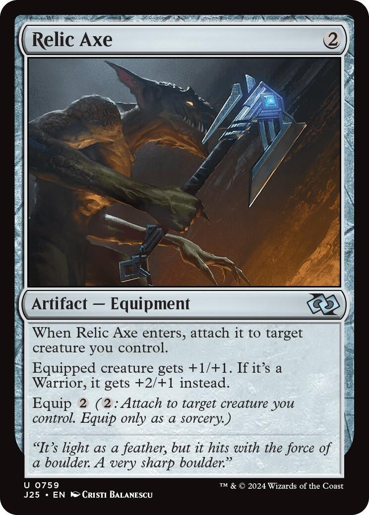 Image for Relic Axe (759) (J25) - Magic: The Gathering