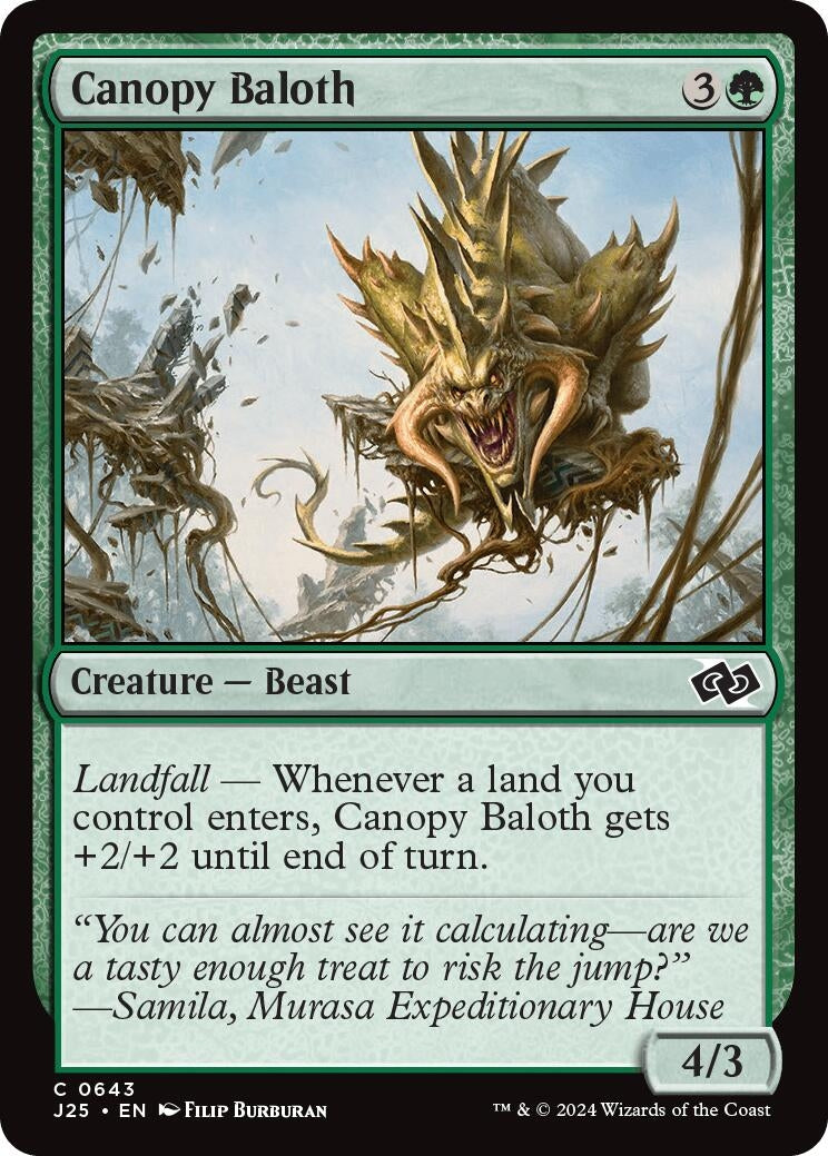 Image for Canopy Baloth (643) (J25) - Magic: The Gathering