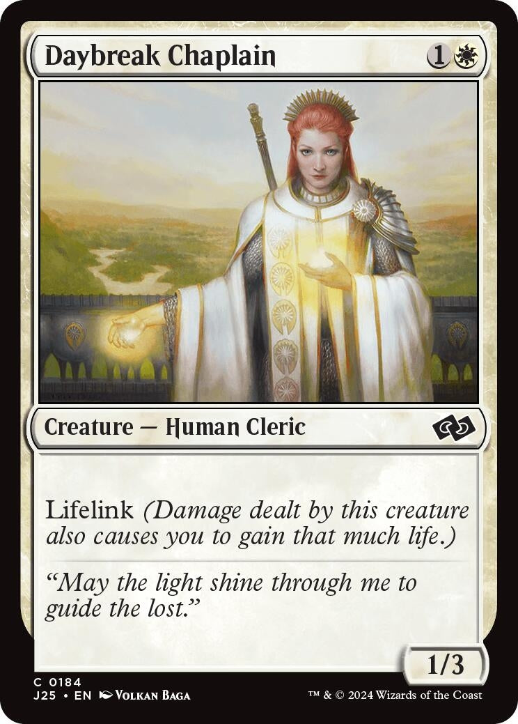 Image for Daybreak Chaplain (184) (J25) - Magic: The Gathering
