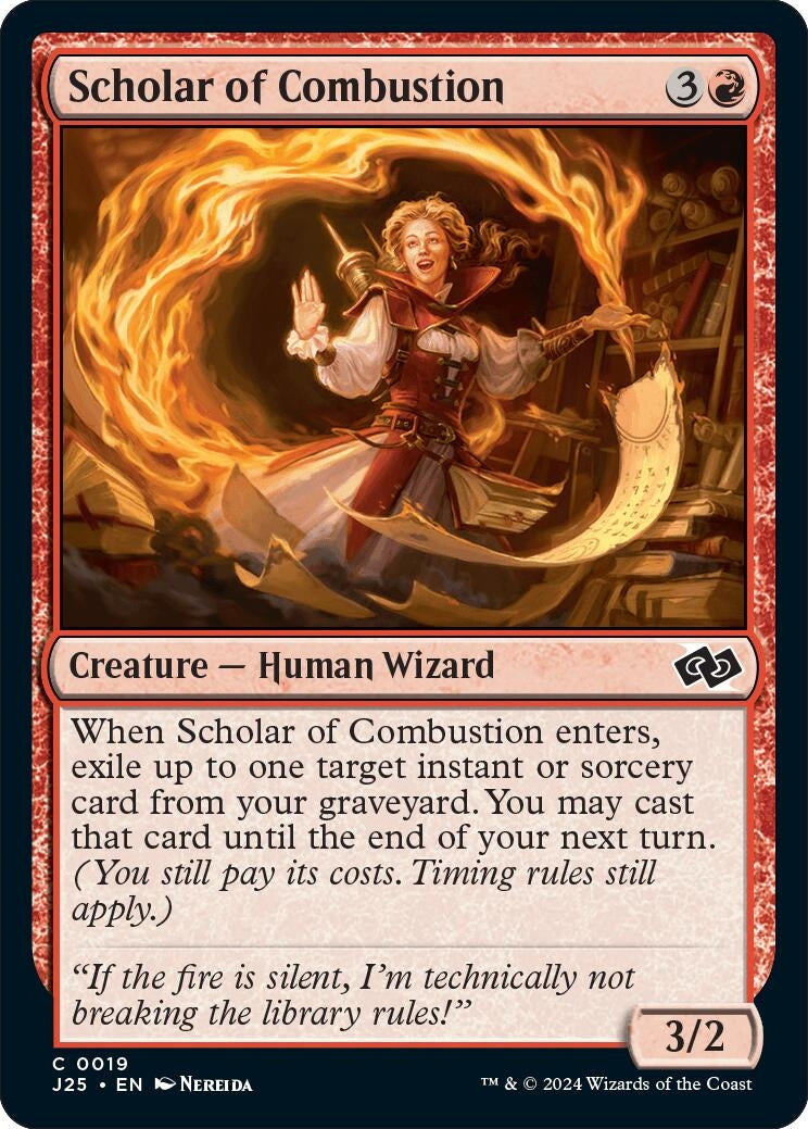 Image for Scholar of Combustion (19) (J25) - Magic: The Gathering