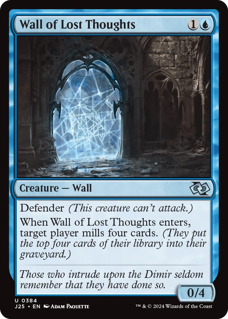 Image for Wall of Lost Thoughts (384) (J25) - Magic: The Gathering