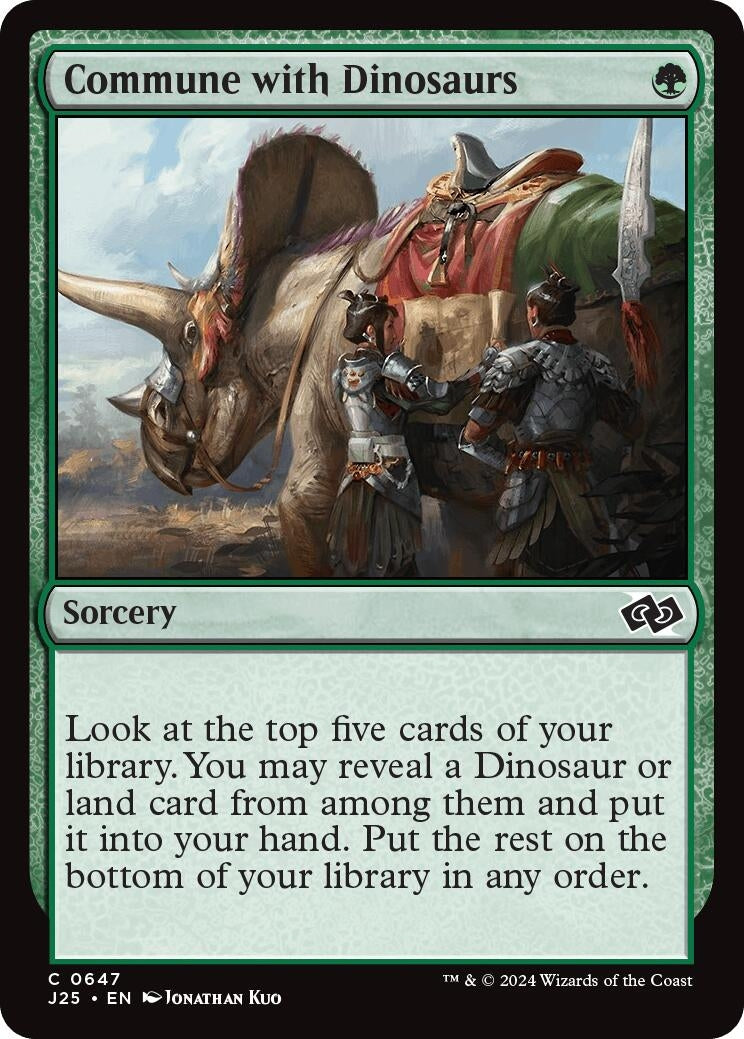 Image for Commune with Dinosaurs (647) (J25) - Magic: The Gathering
