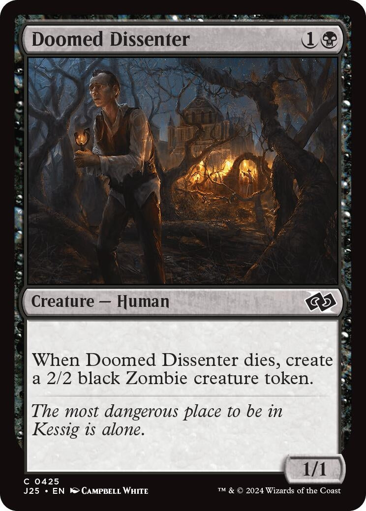 Image for Doomed Dissenter (425) (J25) - Magic: The Gathering