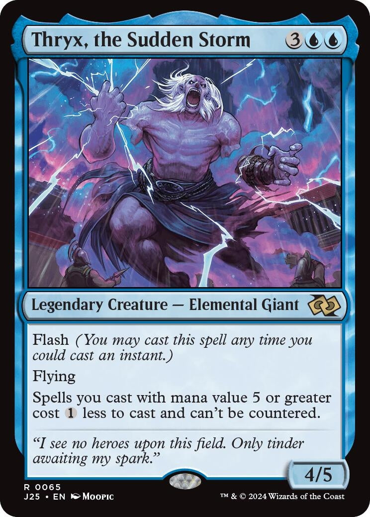 Image for Thryx, the Sudden Storm (Anime) (65) (J25) - Magic: The Gathering