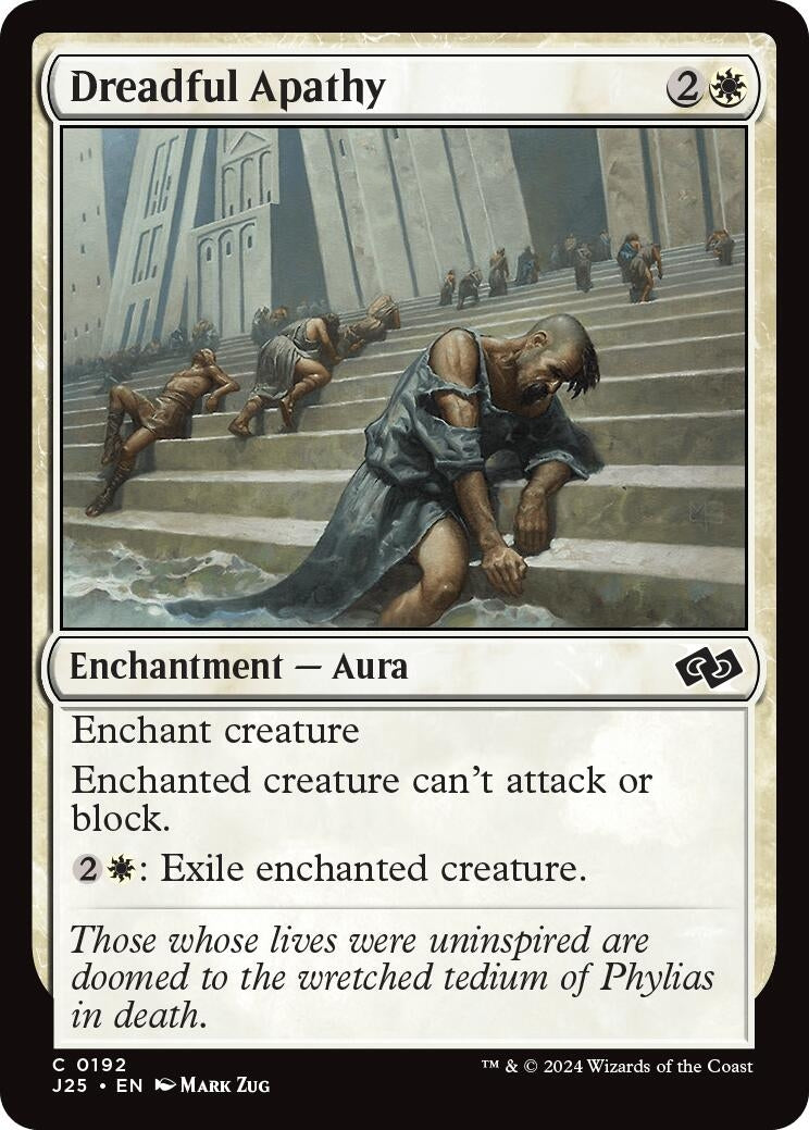 Image for Dreadful Apathy (192) (J25) - Magic: The Gathering
