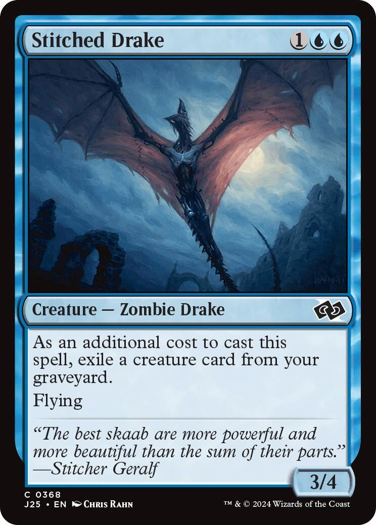Image for Stitched Drake (368) (J25) - Magic: The Gathering