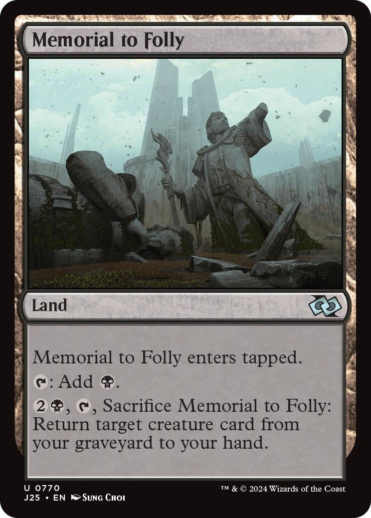 Image for Memorial to Folly (770) (J25) - Magic: The Gathering