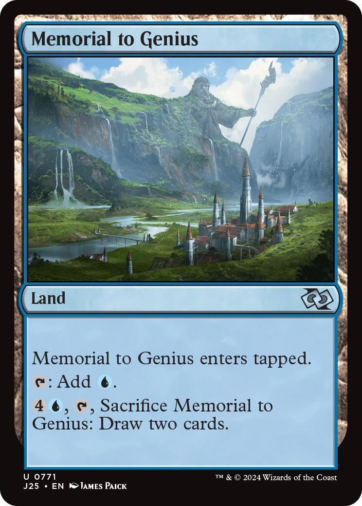 Image for Memorial to Genius (771) (J25) - Magic: The Gathering