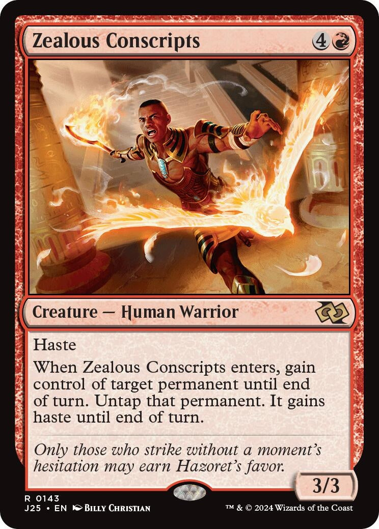 Image for Zealous Conscripts (143) (J25) - Magic: The Gathering