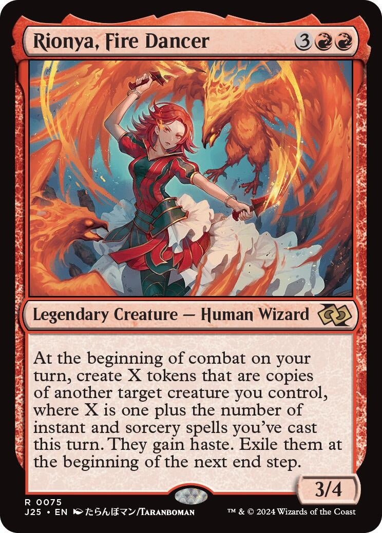 Image for Rionya, Fire Dancer (Anime) (75) (J25) - Magic: The Gathering