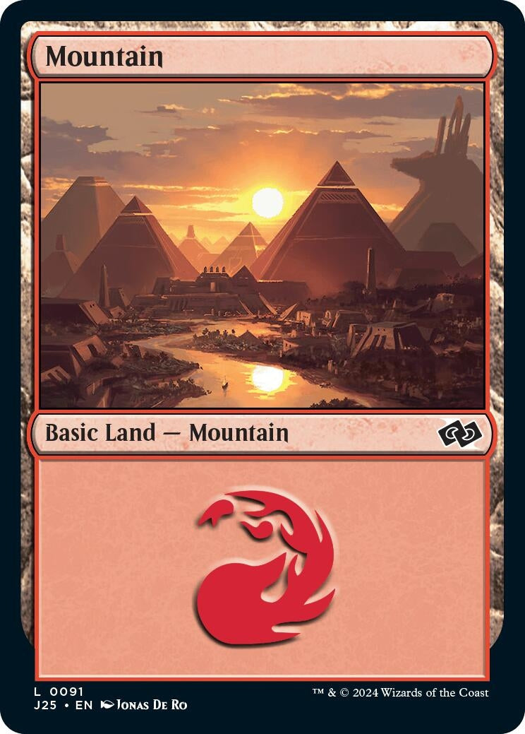 Image for Mountain (0091) (91) (J25) - Magic: The Gathering