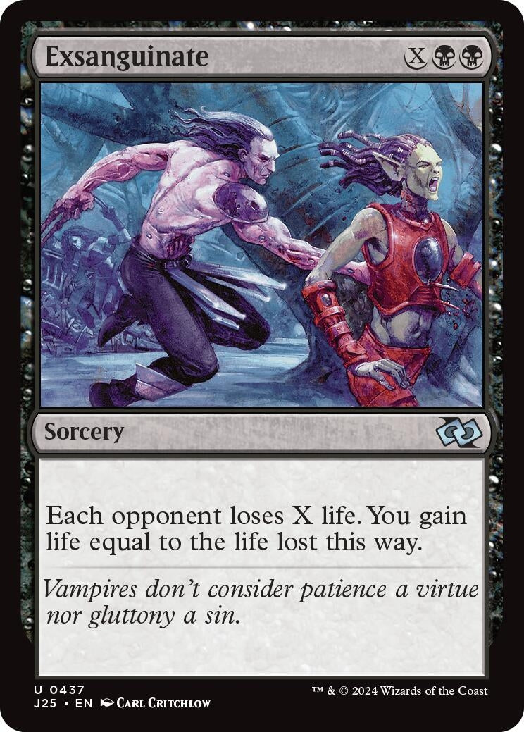 Image for Exsanguinate (437) (J25) - Magic: The Gathering