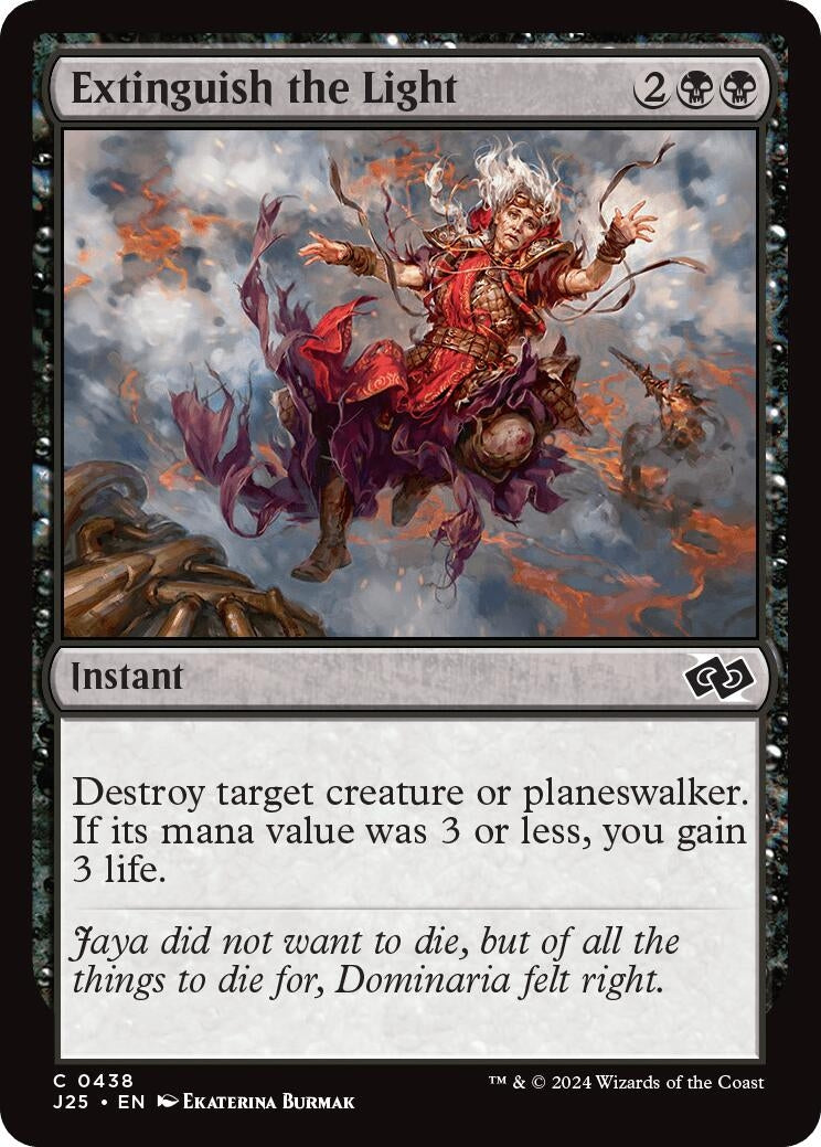 Image for Extinguish the Light (438) (J25) - Magic: The Gathering
