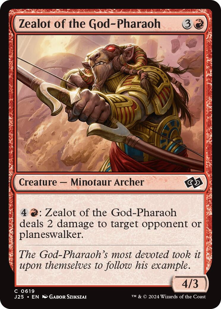 Image for Zealot of the God-Pharaoh (619) (J25) - Magic: The Gathering