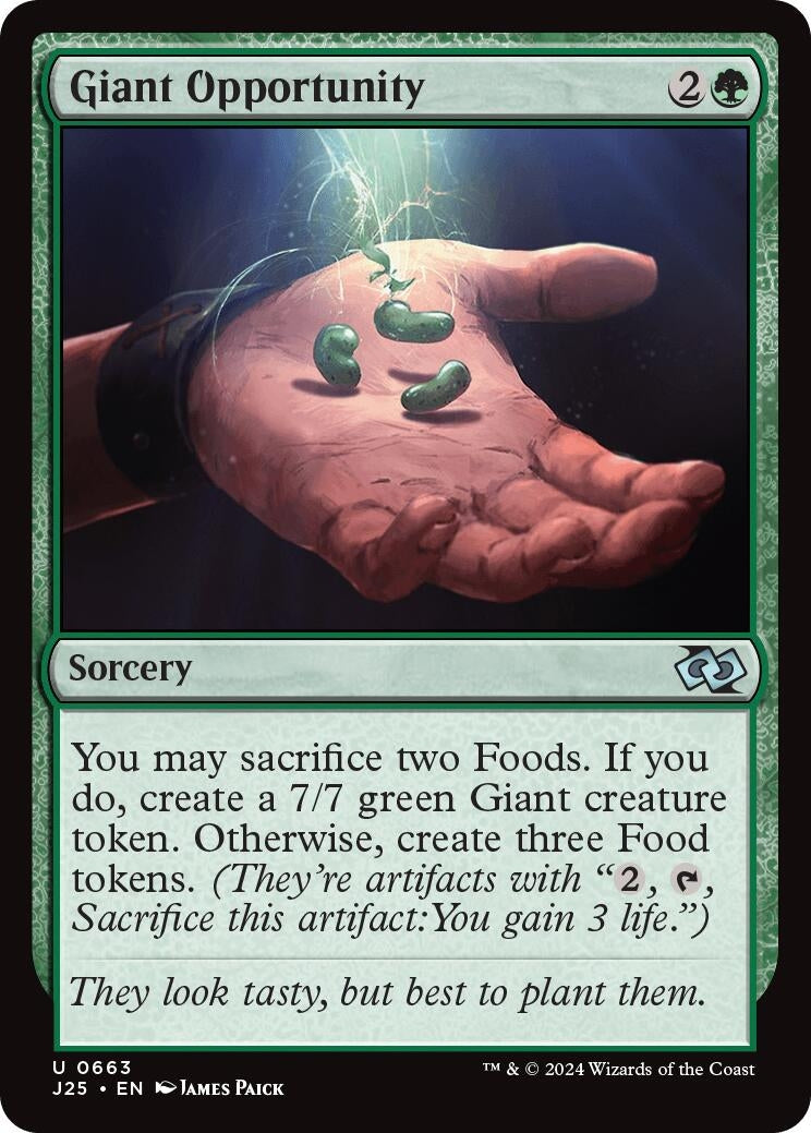 Image for Giant Opportunity (663) (J25) - Magic: The Gathering
