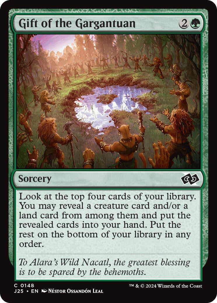 Image for Gift of the Gargantuan (148) (J25) - Magic: The Gathering