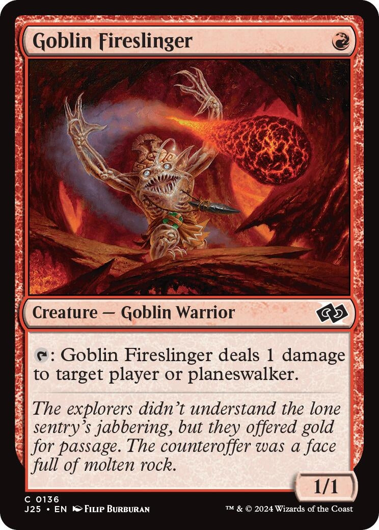 Image for Goblin Fireslinger (136) (J25) - Magic: The Gathering
