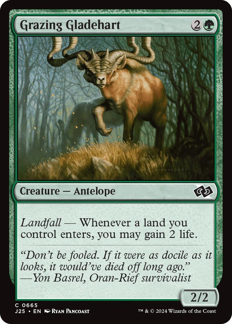 Image for Grazing Gladehart (665) (J25) - Magic: The Gathering