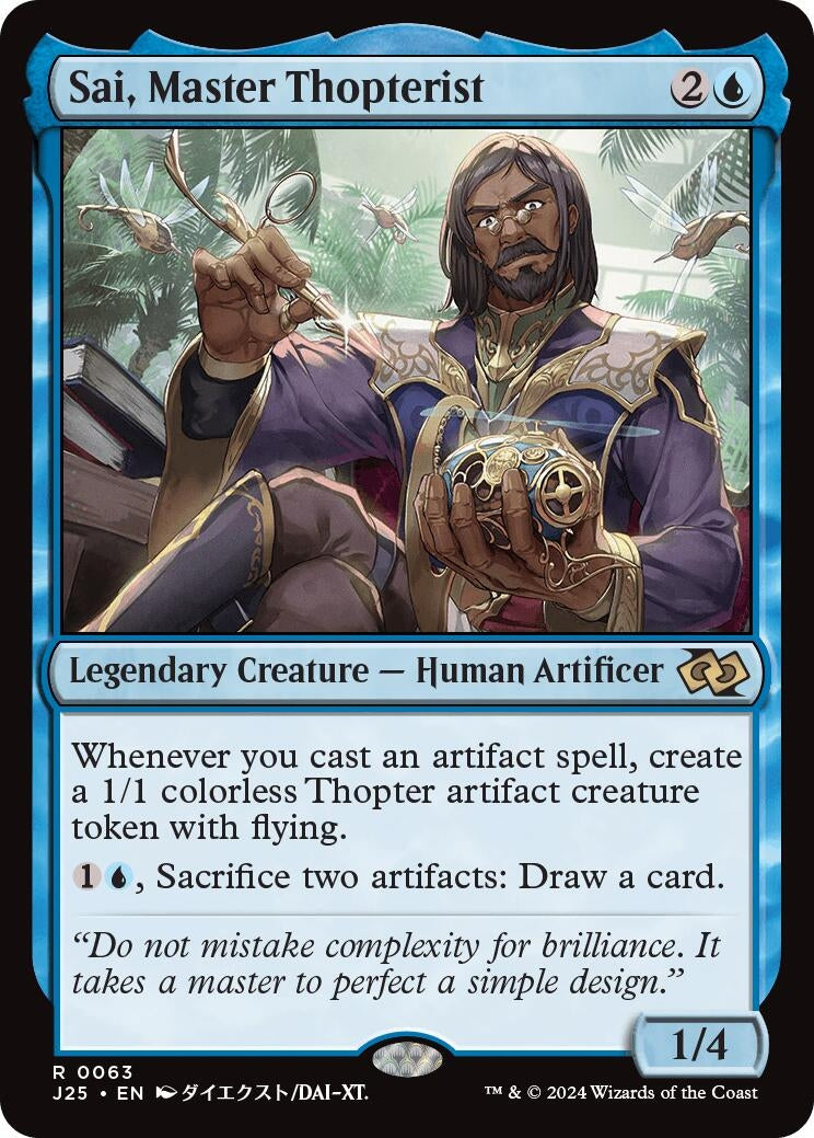 Image for Sai, Master Thopterist (Anime) (63) (J25) - Magic: The Gathering