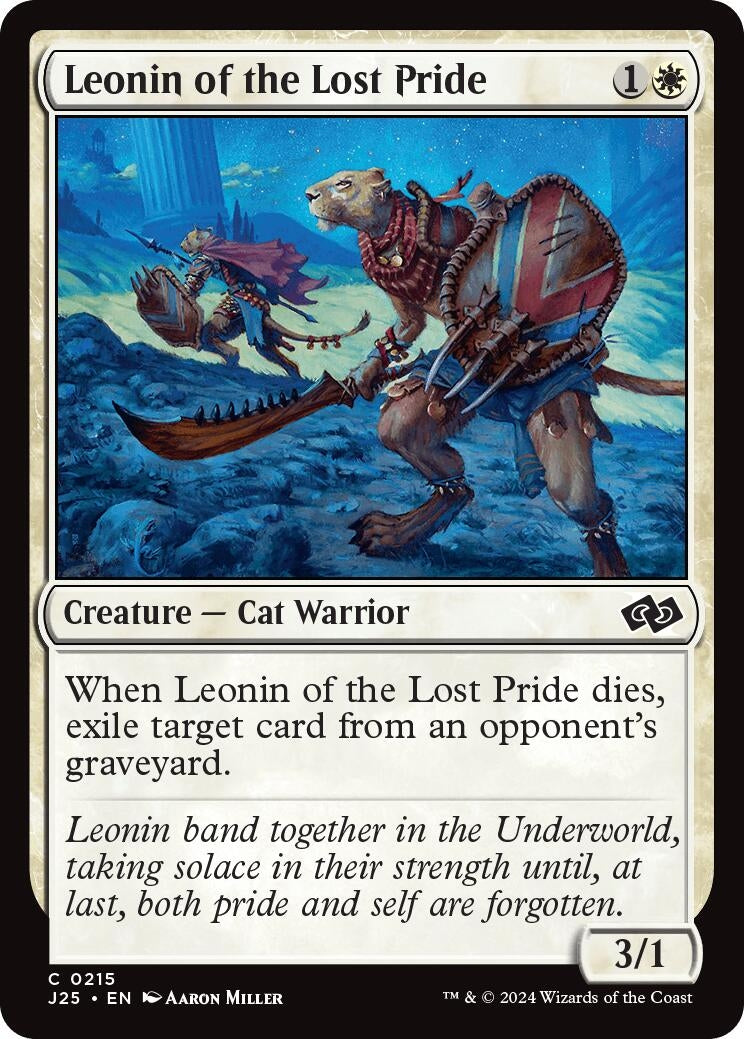 Image for Leonin of the Lost Pride (215) (J25) - Magic: The Gathering