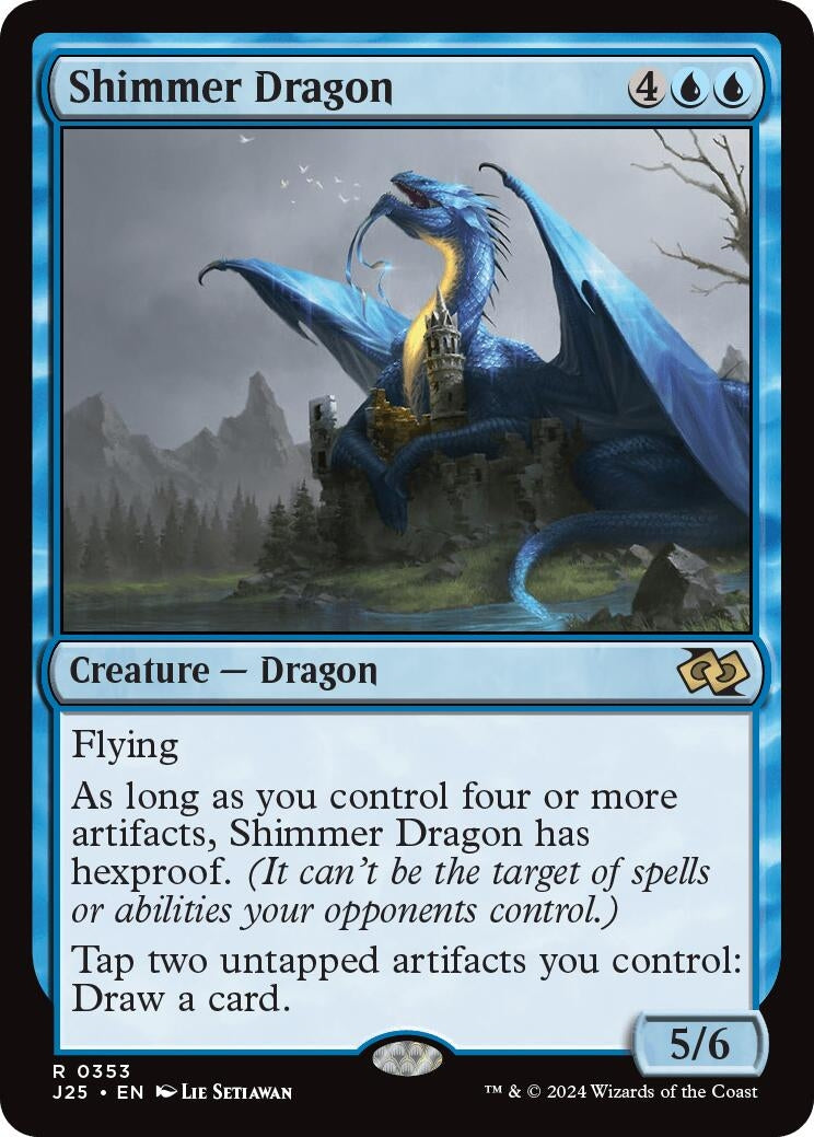 Image for Shimmer Dragon (353) (J25) - Magic: The Gathering
