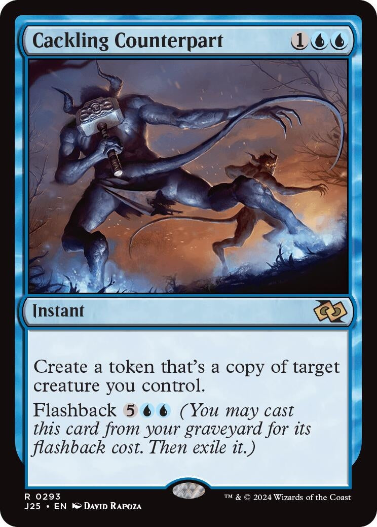 Image for Cackling Counterpart (293) (J25) - Magic: The Gathering