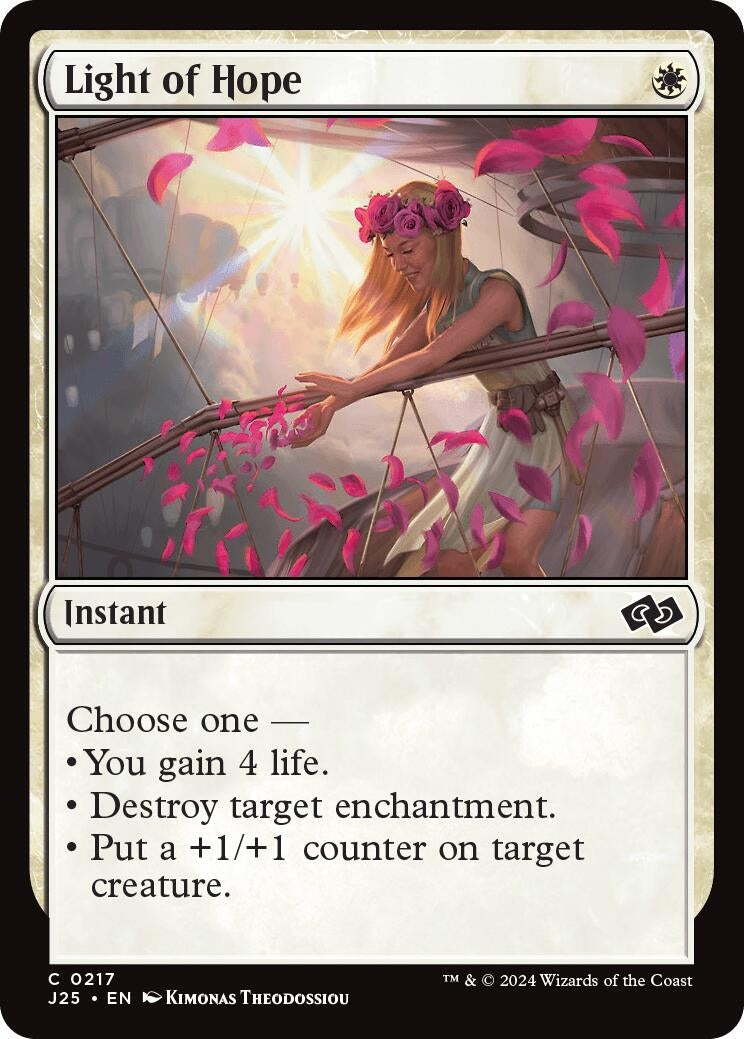 Image for Light of Hope (217) (J25) - Magic: The Gathering