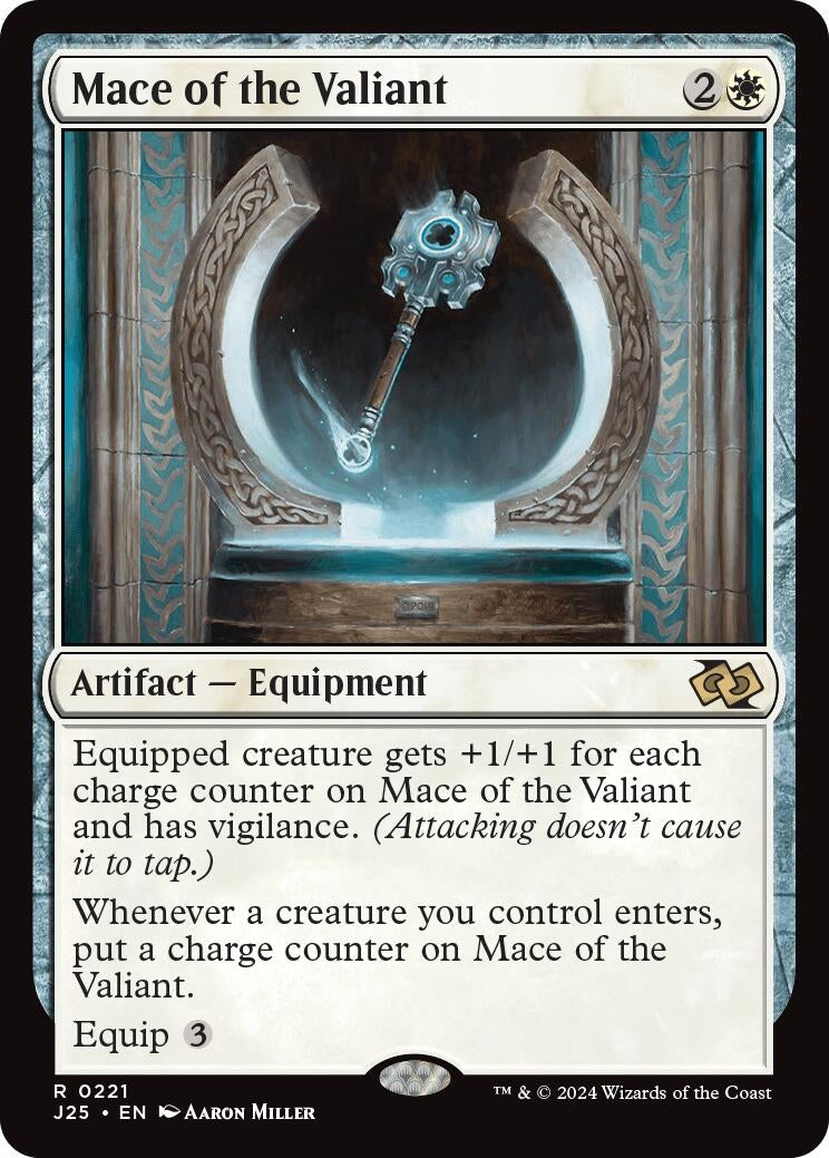 Image for Mace of the Valiant (221) (J25) - Magic: The Gathering