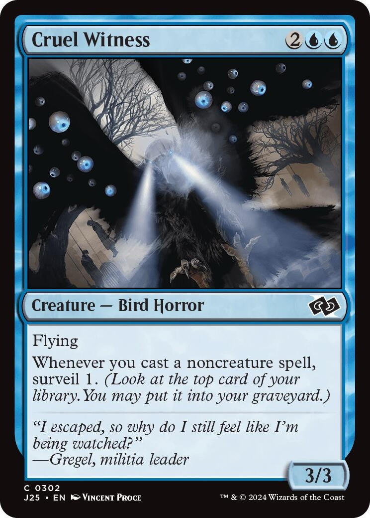 Image for Cruel Witness (302) (J25) - Magic: The Gathering