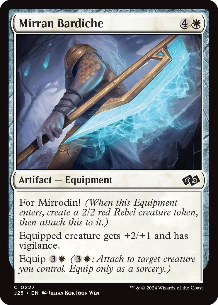 Image for Mirran Bardiche (227) (J25) - Magic: The Gathering
