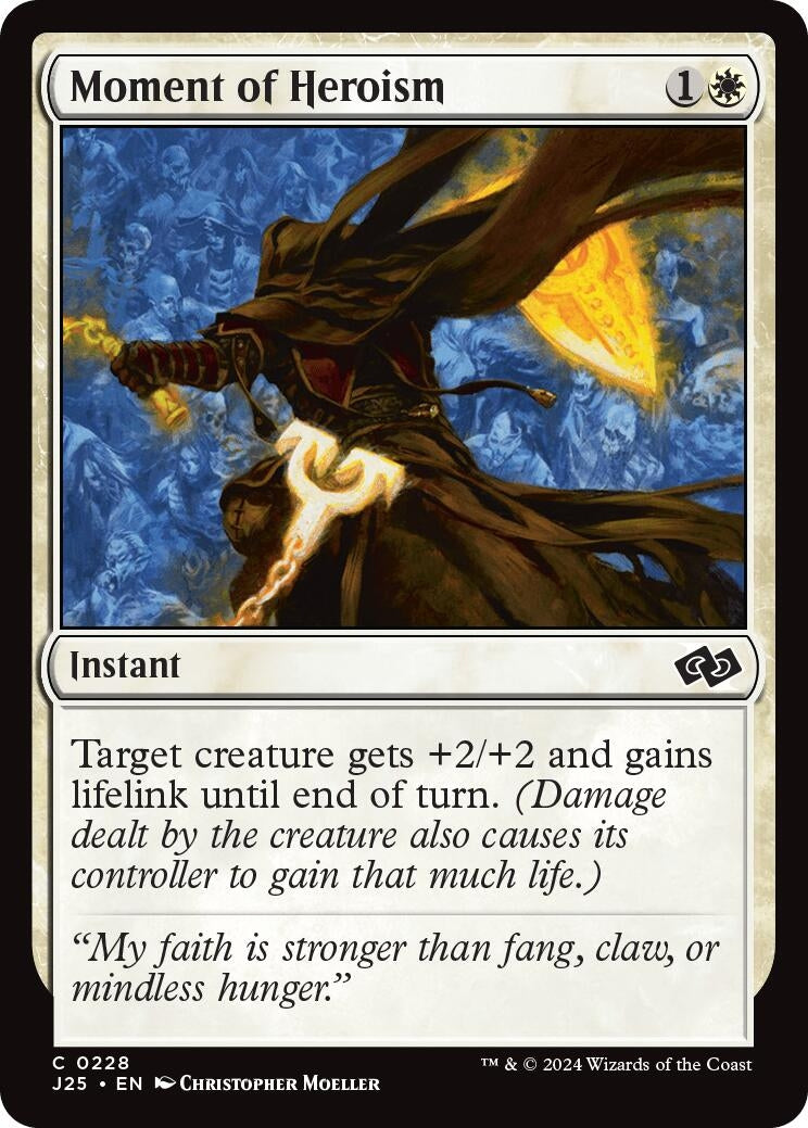 Image for Moment of Heroism (228) (J25) - Magic: The Gathering