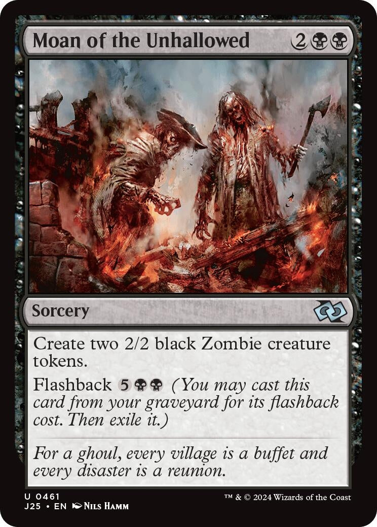 Image for Moan of the Unhallowed (461) (J25) - Magic: The Gathering