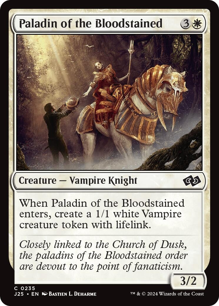Image for Paladin of the Bloodstained (235) (J25) - Magic: The Gathering