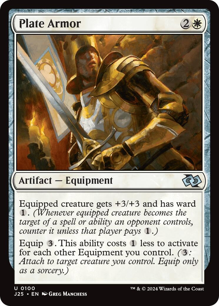 Image for Plate Armor (100) (J25) - Magic: The Gathering