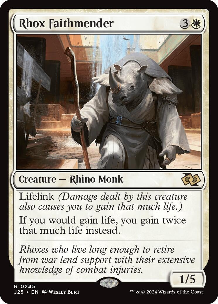 Image for Rhox Faithmender (245) (J25) - Magic: The Gathering