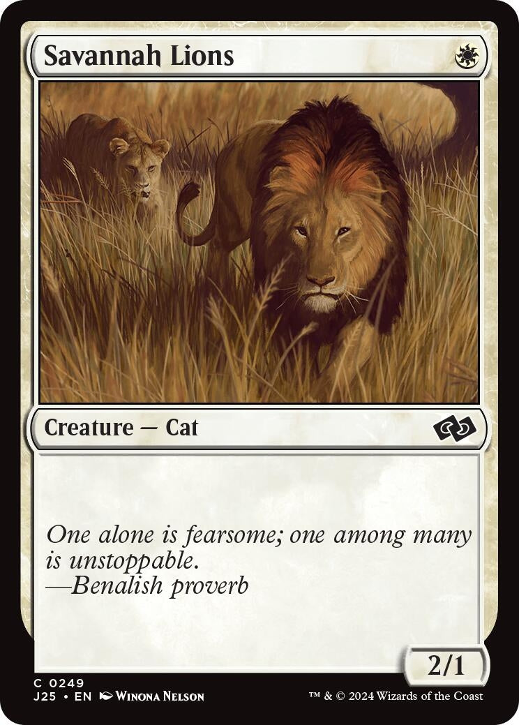 Image for Savannah Lions (249) (J25) - Magic: The Gathering
