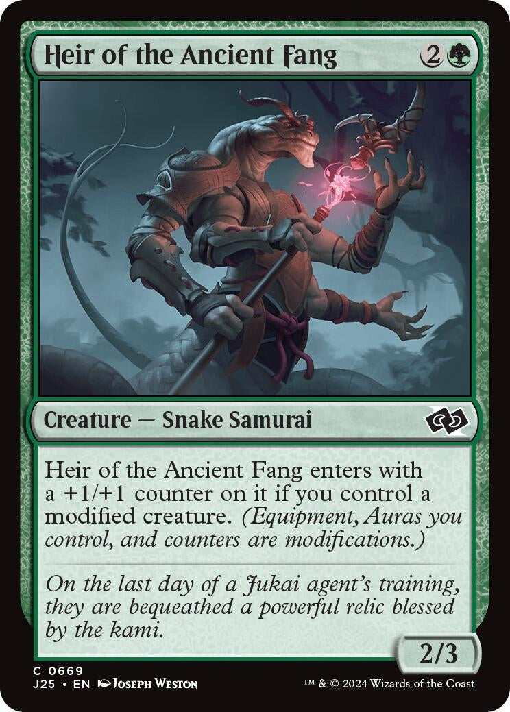 Image for Heir of the Ancient Fang (669) (J25) - Magic: The Gathering