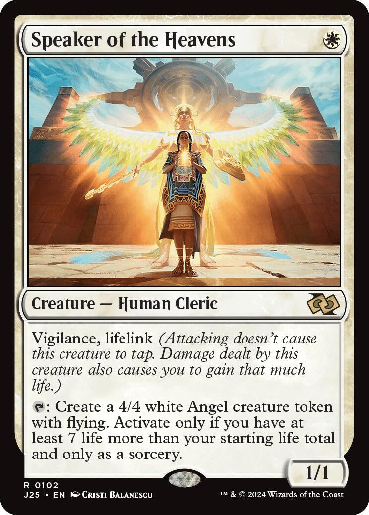 Image for Speaker of the Heavens (102) (J25) - Magic: The Gathering