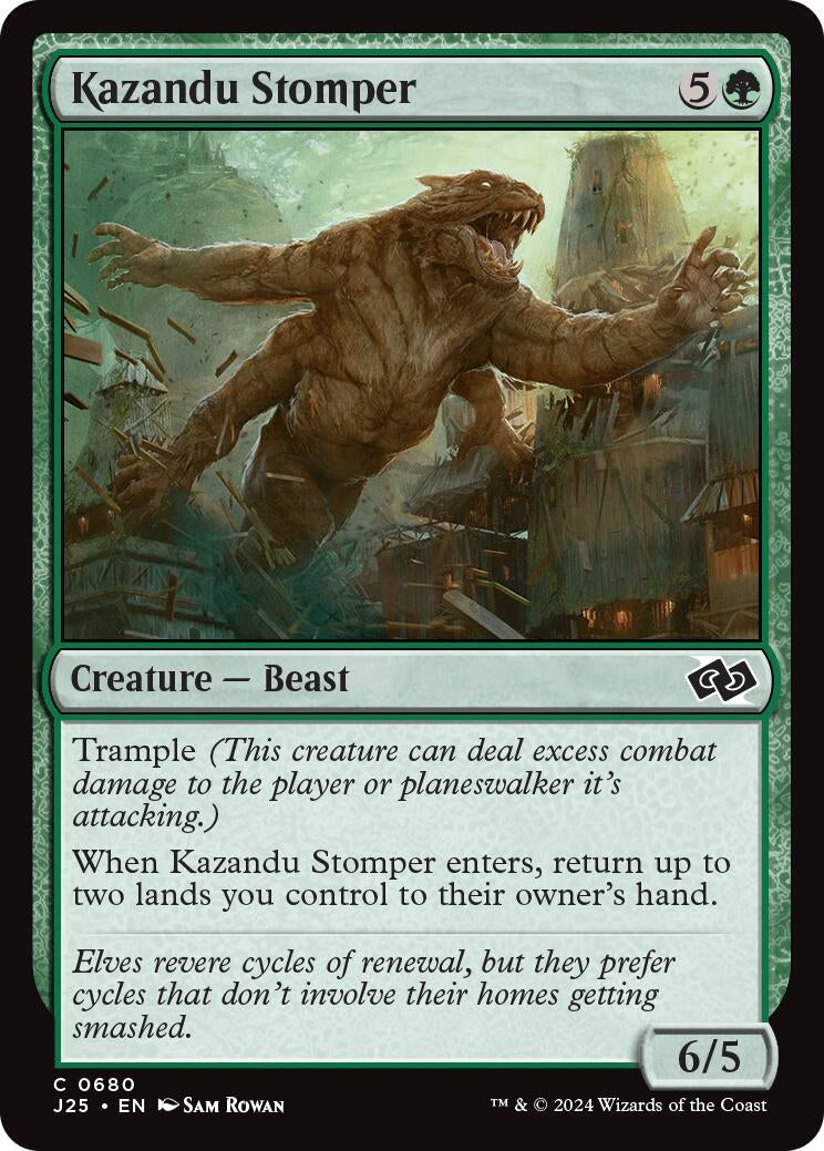 Image for Kazandu Stomper (680) (J25) - Magic: The Gathering